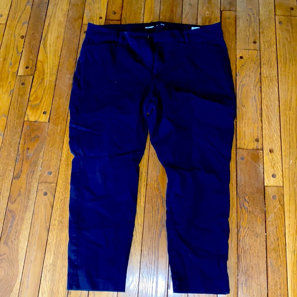 High waisted old navy pixie pants - navy blue